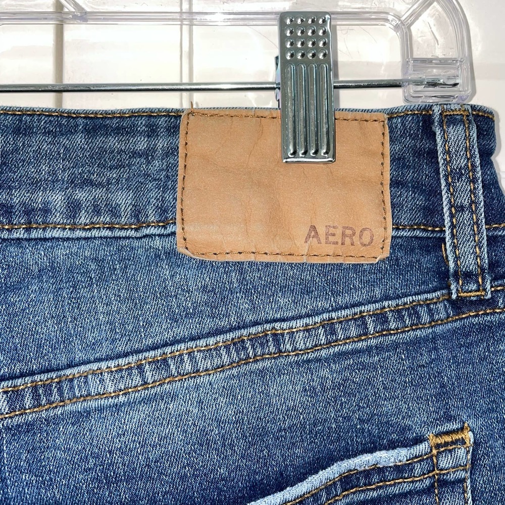 Aerpostale Men's Athletic Skinny Distressed Jeans 29/30 - Picture 6 of 7